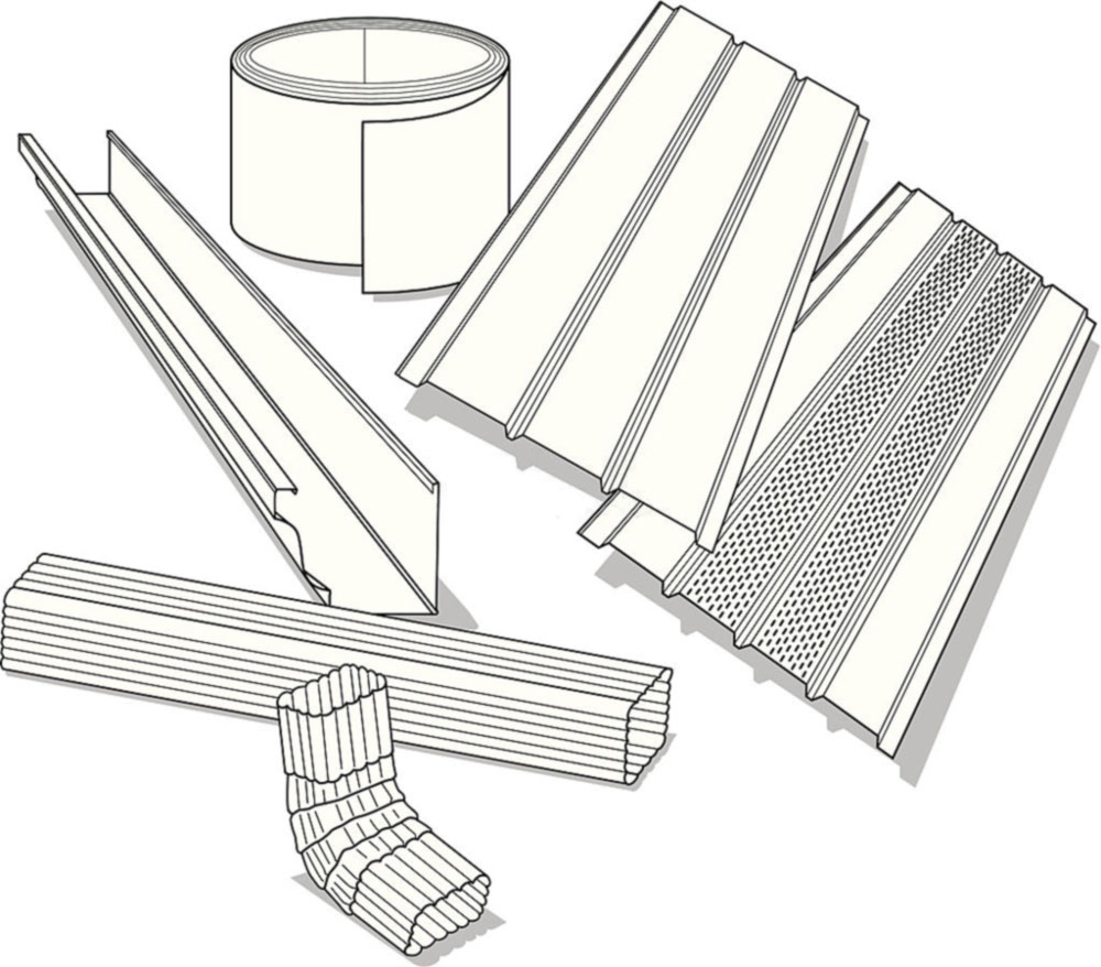 Eavestrough parts diagram